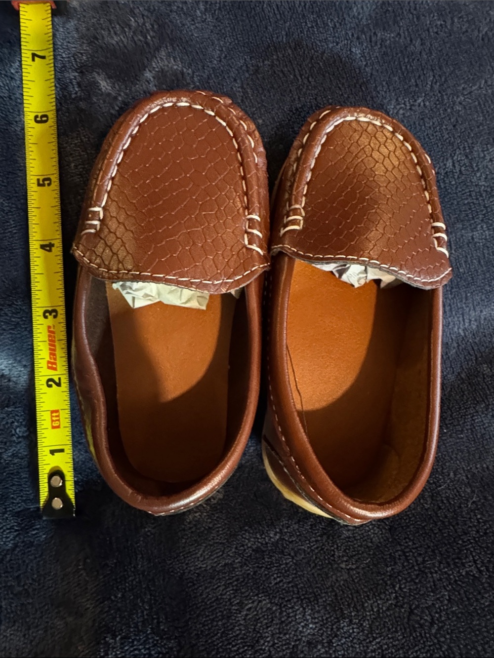 Bauer Brown Kids Moccasin Loafers